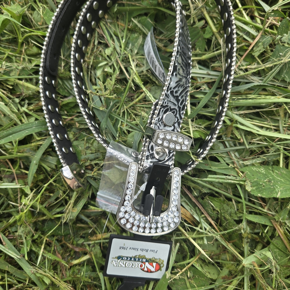 Silver and Black Women's Belt